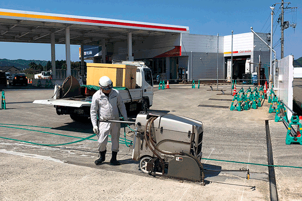 フラットソー 施工前